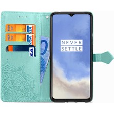 Manyi Mall Oneplus 7t Için Kılıf Zarif Desen Kapak Kapak Darbeye Deri Kılıf (Yurt Dışından)