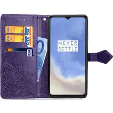 Manyi Mall Oneplus 7t Için Kılıf Zarif Desen Kapak Kapak Darbeye Deri Kılıf (Yurt Dışından)