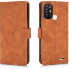 SZY Mall Kart Tutucu Kickstand ile Zte Blade A52 Deri Folio Flip Case (Yurt Dışından)