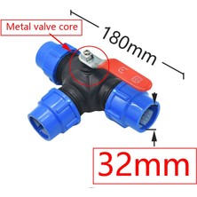 Luoditong Shop 32MM x Metal Çekirdek Stili mm Pe Boru Tee Hızlı Bağlantı Vanası 3 Yollu Bahçe Musluğu Plastik Vana T-Tipi Su Ayırıcı 1 Adet (Yurt Dışından)