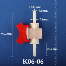 Luoditong Shop 6-6mm Tarzı 1 Parça 50 ~ ~ 32MM Eşit Çaplı Plastik Küresel Vana Damla Sulama Borusu Anahtarı Akvaryum Hava Pompası Hortum Bağlantısı Pom Boru Vanası (Yurt Dışından)