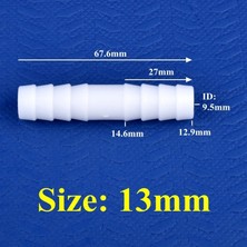 Luoditong Shop 13-13MM Pe Stili 5 Parça 5 ~.1 ~ 14MM Gıda Sınıfı Pppe Eşit Dia Doğrudan Konnektörler Akvaryum Balık Tankı Hava Pompası Hortumu Pagoda Ortak Su Boru Ek Parçaları (Yurt Dışından)