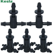 Luoditong Shop KSL01-097-50PCS Tarzı Kesla Dikenli Hortum Düz Hızlı Bağlantı Damla Sulama Bahçe W 2 Yollu 4 Yollu Hortum Ayırıcı Ortak Çapraz Bağlantı (Yurt Dışından)
