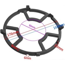 Chihiro586 - 9278 Dökme Demir Gaz Ocak Rafı Gaz Sobası Ocak Plaka Kahve Moka Pot Standı Redüktör Halka Tutucu Ev Mutfak (Yurt Dışından)