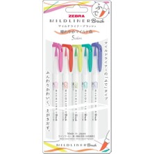 Zebra Mıdlıner Brush Pen 5c-Hc-N Set
