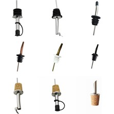 Yaci Shop No.4 Tarzı 1 Adet Şişe Tıpa Kırmızı Şarap Dökücü Kapaklı Yağ Şampanya Şişesi Ahşap Fiş Şarap Freash Tutmak Siyah Kapak Dökücüler Bar Parti Malzemeleri (Yurt Dışından)