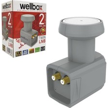 Wellbox Ikili Lnb Twin 0.1db 3D Wellbox WXL-202