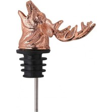 Yaci Shop Gül Altın Tarzı Şarap Için Dispenser Çinko Alaşım Geyik Kafası Ağız Ren Geyiği Dökücü Çevre Dostu Avrupa Şarap Sıkacağı Gümüş Dökücüler Düğün Hediyesi (Yurt Dışından)