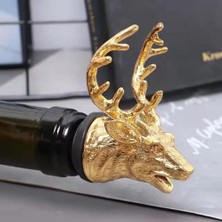 Yaci Shop Gül Altın Tarzı Şarap Için Dispenser Çinko Alaşım Geyik Kafası Ağız Ren Geyiği Dökücü Çevre Dostu Avrupa Şarap Sıkacağı Gümüş Dökücüler Düğün Hediyesi (Yurt Dışından)