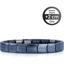 Nomination Italy Composable (Kişiselleştirilebilir) Klasik Paslanmaz Çelik Bileklik, Mavi Rengi