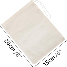 Yaci Shop 15X20CM Tarzı Yeniden Kullanılabilir Somun Süt Torbaları Yeniden Kullanılabilir Pamuklu Gıda Süzgeçleri Torbaları Yoğurt Cold Brew Kahve Filtresi Mutfak Ince Örgü Tülbent Filtreler (Yurt Dışından)