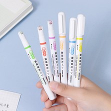 Mingjinshop3 1 Adet Sarı Stil Adet Çizgi Şekilli Fosforlu Kalem Çok Renkli Rulo Ucu Eğri Kalemi Işaretleyici Fosforlu Kalem Yenilik Kırtasiye Okul A6253 (Yurt Dışından)