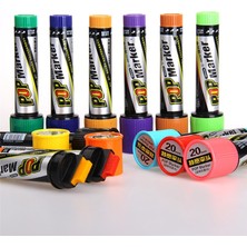 Mingjinshop3 Mavi 30MM Tarzı mm Marker Kalem Sanat Reklam 12 Renk Boya Alkol Elyaf Ucu Pop Graketch Kalem Poster Kalem Copic Art Supliess (Yurt Dışından)