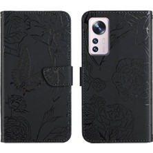 My Boutique Xiaomi 12 Için Kılıf Pro Darbeye Deri Kılıf Pu Deri Kapak Çevirin ve (Yurt Dışından)