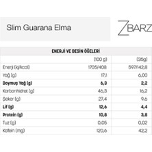 Zbarz Slim Guarana Elma  Bar 35 gr (12'li)