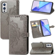 My Boutique Oneplus 9 Için Kılıf Zarif Desen Deri Kılıf Basit Iş Çevirme (Yurt Dışından)