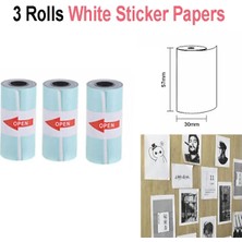 Bifeng Shop Beyaz Etiket 3 Stili 3 Rulo Termal Kağıt Etiket Kağıdı Etiket Kağıdı Fotoğraf Kağıdı Renkli Kağıt Için Peripage Paperang Fotoğraf Yazıcısı (Yurt Dışından)