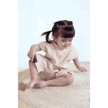 Little Gusto Müslin Bebek Takımı Bej Organik Pamuk