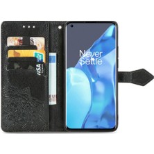 BDT Boutique Oneplus 9 Için Kılıf Pro Basit Iş Kapak Çevirin Deri Kılıf Zarif (Yurt Dışından)