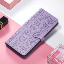 BDT Boutique Moto G8 Için Kılıf Güç Kapak Kapak Karikatür Hayvanlar Darbeye Deri Kılıf (Yurt Dışından)