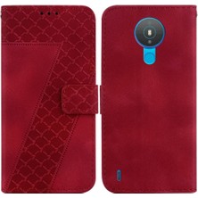 BDT Boutique Nokia 1.4 Için Telefon Kılıfı Kart Yuvası Fonksiyonu Flip Folio Kapak Pu Deri (Yurt Dışından)