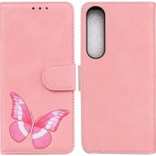 BDT Boutique Sony Xperia 1 V Kelebek Flip Folio Kapak Cüzdan Renk Baskılı (Yurt Dışından)