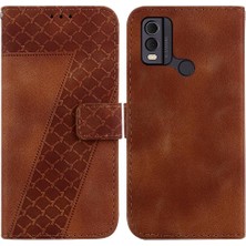 BDT Boutique Nokia C22 Kart Yuvası Fonksiyonu Için Telefon Kılıfı Cüzdan Pu Deri Flip Folio (Yurt Dışından)