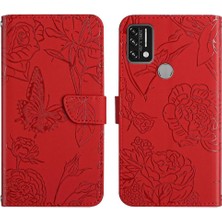 BDT Boutique Umidigi A7 Pu Deri Kapak Kapak Çiçekler ve Kelebekler Için Kılıf (Yurt Dışından)