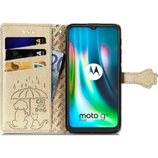 BDT Boutique Moto G9 Oynamak Için Kılıf Kapak Kapak Kısa Kayış Karikatür Hayvanlar Darbeye (Yurt Dışından)