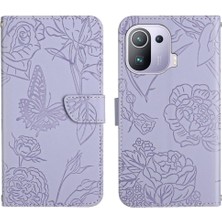 BDT Boutique Xiaomi 11 Pro Pu Deri Flip Kapak Bilek Kayışı ile Anti-Damla (Yurt Dışından)