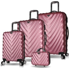 My Valice Lotus Abs 4'lü Travel Valiz Seti Rose