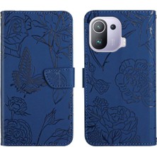 BDT Boutique Xiaomi 11 Pro Pu Deri Flip Kapak Bilek Kayışı ile Anti-Damla (Yurt Dışından)