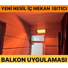 Halojen Iç Mekan Isıtıcı Sarı Renk Duvar Tipi