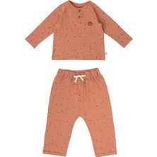 Little Gusto Bebek Pijama Takımı Cosmos Pembe Organik Pamuk
