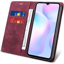 BDT Market Xiaomi Redmi 9A Için Kılıf Folio Cüzdan Pu Deri Manyetik Koruyucu (Yurt Dışından)