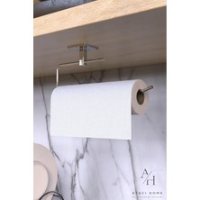 Atacı Home Yapışkanlı Gümüş Rulo Havluluk Wc Kağıtlık ve Çember Havluluk Banyo Mutfak 3'lü Set