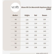 Vetre Kadın Büyük Beden Ekose 95 Cm Mevsimlik Haki Kapitone Mont 1040