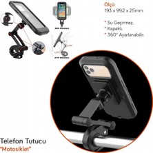 Carub Motosiklet Telefon Tutucu Su Geçirmez BR5901961