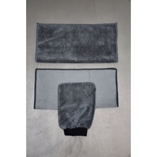 Fine Clean 3'lü Mikrofiber Oto Yıkama Araba Kurulama Seti Kurulama Eldiven Cam Bezi