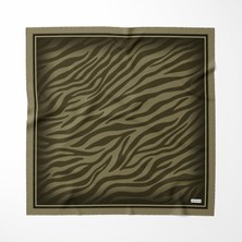 Akipek Büyük Zebra Motifleri Yeşil