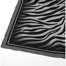Akipek Büyük Zebra Motifleri Gri