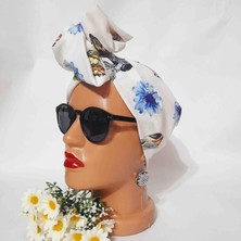 Oben Hobi Afrika Modeli Telli Bandana Saç Aksesuarı Kadın Kumaş Toka