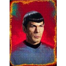 Tablomega Ahşap Mdf Puzzle Yapboz Star Trek Kaptan Spark 500 Parça 50*70 cm