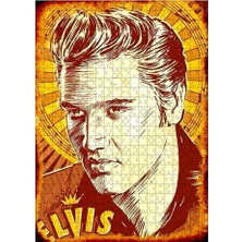 Tablomega Ahşap Mdf Puzzle Yapboz Elvis Presley 500 Parça 50*70 cm