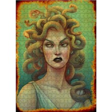 Tablomega Ahşap Mdf Puzzle Yapboz Yılanlı Saç Medusa 500 Parça 50*70 cm