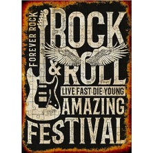 Tablomega Ahşap Mdf Puzzle Yapboz Rock And Roll 120 Parça 25*35 cm