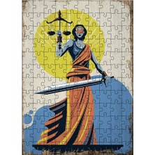 Tablomega Ahşap Mdf Puzzle Yapboz Adalet Tanrısı Themis 120 Parça 25*35 cm