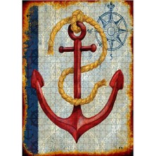 Tablomega Ahşap Mdf Puzzle Yapboz Gemici Çapası 500 Parça 50*70 cm