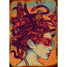 Tablomega Ahşap Mdf Puzzle Yapboz Medusa 500 Parça 50*70 cm