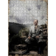 Tablomega Ahşap Mdf Puzzle Yapboz Mustafa Kemal Atatürk 255 Parça 35*50 cm